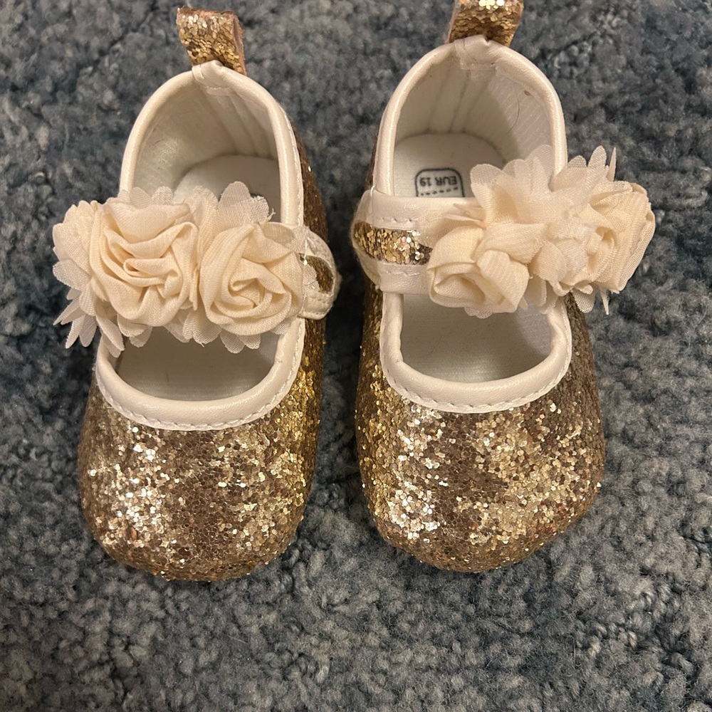 Baby Gold Dress Shoes